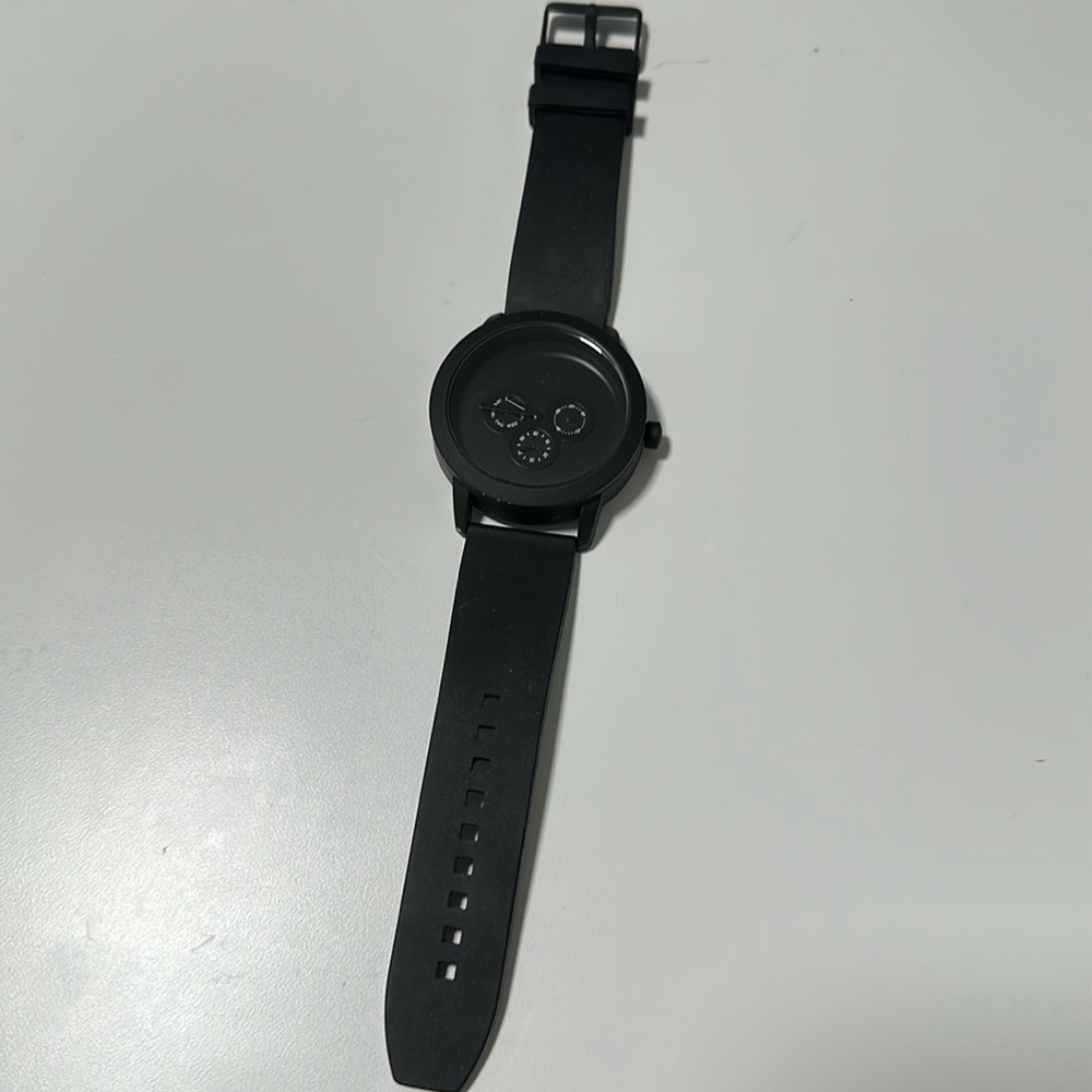 ❤️ Flex Fit Watch Black Sports Band 3ATM